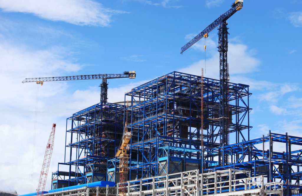 bouwplaats met gietwerk componenten van ELCEE uit de bouwnijverheid