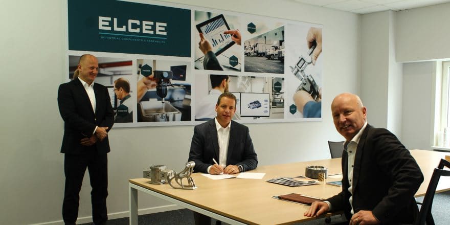 Van links naar rechts Peter Fluitsma CEO ELCEE Group - Marco Barendse landendirecteur ELCEE NL - Marcel Muijs CCO ELCEE Group