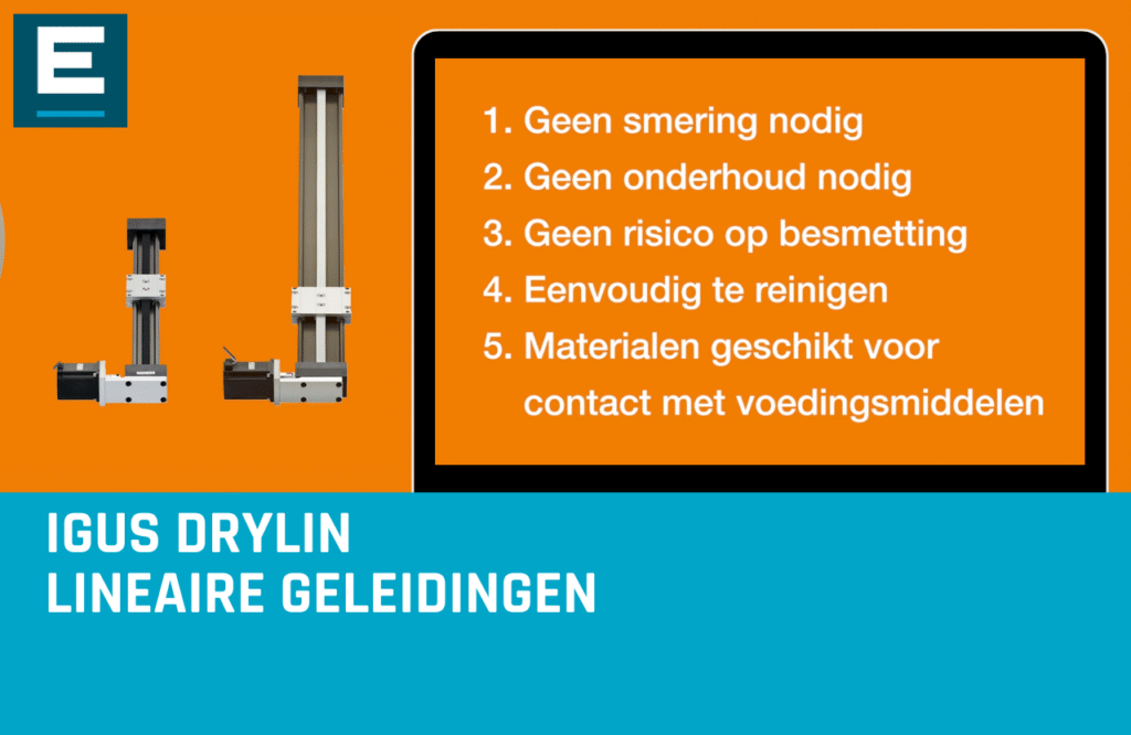 ELCEE en igus drylin lineaire geleidingen voor de levensmiddelenindustrie