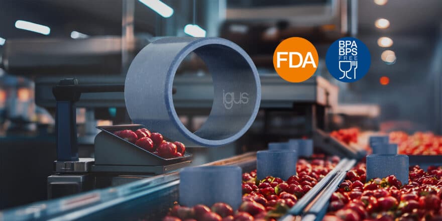 igus iglidur A351 BPA-vrije componenten voedingsmiddelenindustrie